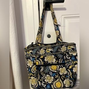 Vera Bradley blue elephant medium sized tote bag